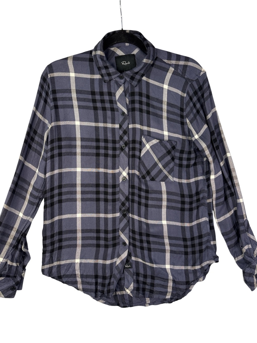 Rails Navy Plaid Button-Up Shirt